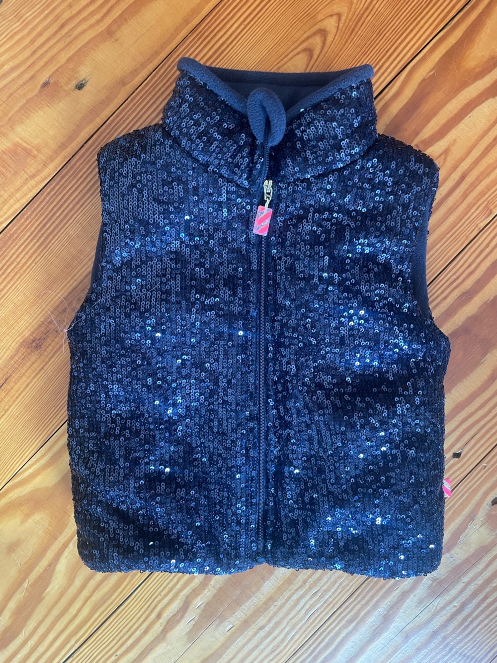 Billieblush Navy Sequin Vest